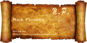 Muck Piroska névjegykártya
